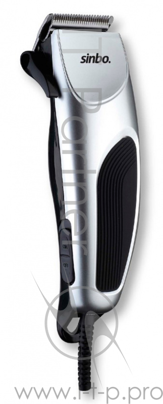 Машинка для стрижки Sinbo SHC 4377 серебристый/черный 8Вт (насадок в компл:4шт)