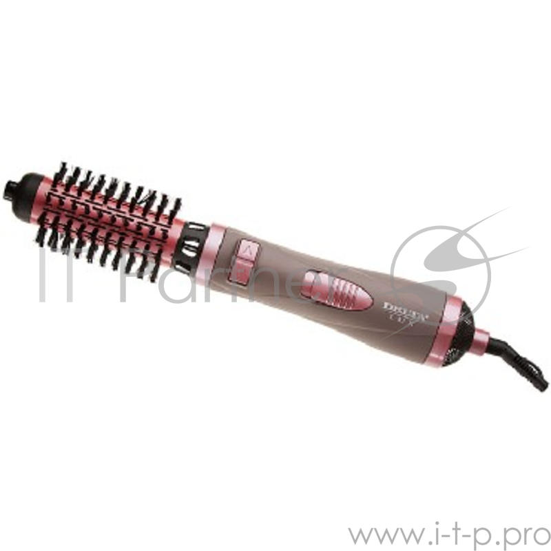 Фен DELTA LUX DL-0443R розовый с коричневым DELTA LUX DL-0443R, 1000Вт, 2 насадки с керам покр. (40,50мм), вращение, розовый с корич(12)