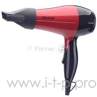 Фен АКСИНЬЯ КС-704 : СКЛАДНАЯ РУЧКА, 1200Вт, красный с черным (Россия)(36)