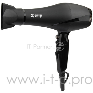Фен ЯРОМИР ЯР-254 : ХОЛОДНЫЙ ВОЗДУХ, 2200Вт, черный (Россия)(12)