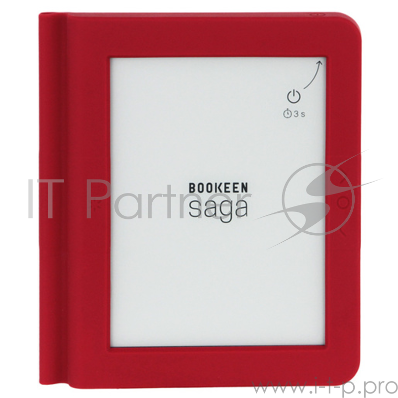 Электронная книга Bookeen Saga, цвет красный