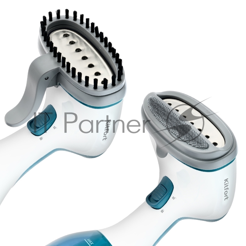 916-1-КТ Отпариватель Kitfort, Мощность: 900-1100 Вт.Объём резервуара для воды: 220 мл.голубой