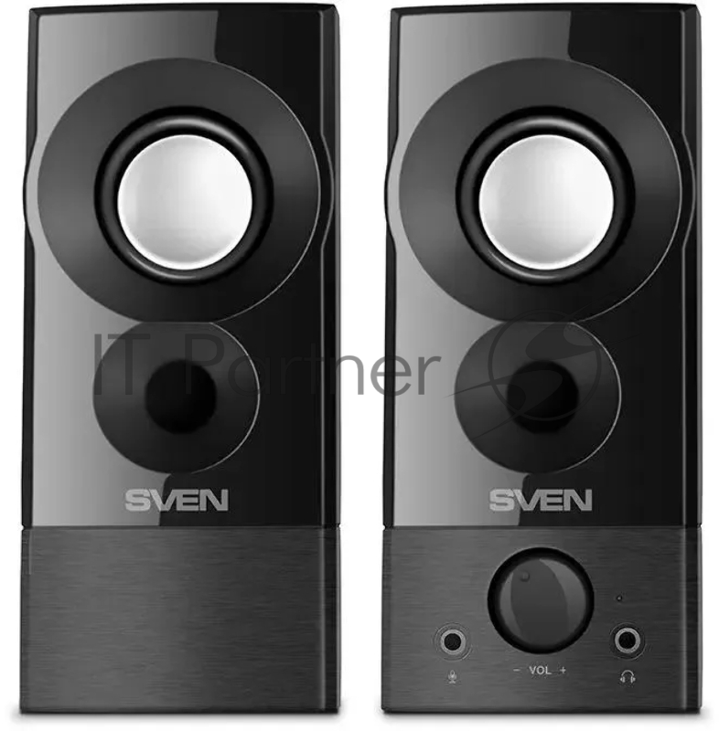 Sven 357 черный {Питание через USB-порт ПК, ноутбука или адаптер DC 5V}