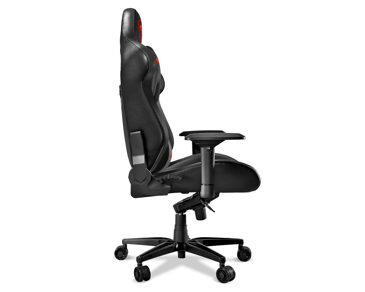 Геймерское кресло Cougar Armor Titan black (ПВХ-кожа, регулируемый угол наклона, механизм качания)