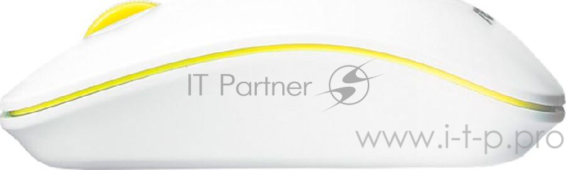 ASUS WT300 беспроводная мышь бело-жёлтая (1000/1600 dpi, USB, 3but+Roll, RF 2.4GHz, Optical, 90XB0450-BMU030)