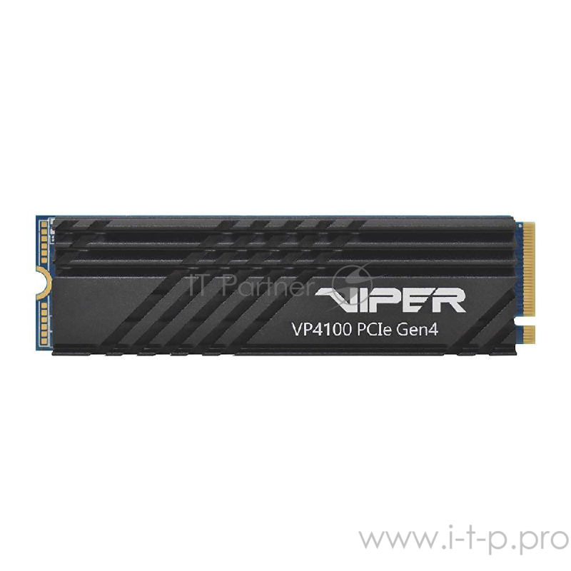 SSD M.2 Viper 2.0Tb VP4100 Series <VP4100-2TBM28H> (PCI-E 4.0 x4, up to 5000/4400MBs, 3D TLC, Phison E16, TBW 3600Tb, 22х80mm, heatsink)
