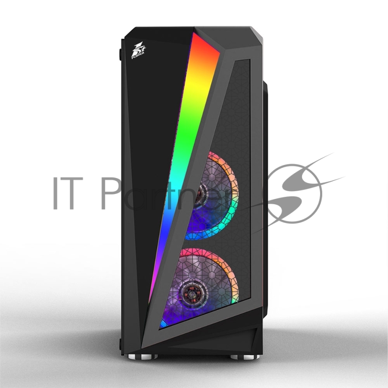 Корпус 1STPLAYER RAINBOW R5 / ATX, tempered glass side panel / 3x 120mm LED fans inc. / R5-3R1