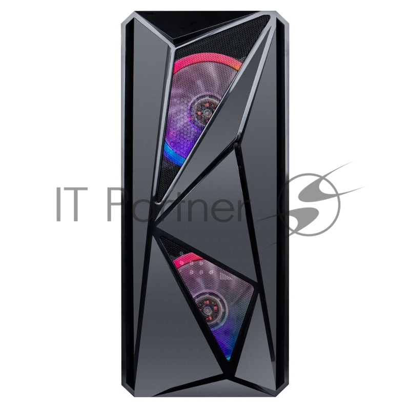 Корпус 1STPLAYER FIREROSE F4 / ATX, tempered glass side panels / 3x 120mm LED fans inc. / F4-3R1