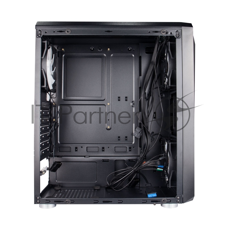 Корпус 1STPLAYER FIREROSE F4 / ATX, tempered glass side panels / 3x 120mm LED fans inc. / F4-3R1