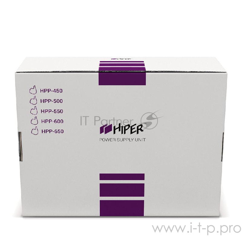 Блок питания HIPER HPP-550 (ATX 2.31, 550W, Active PFC, 120mm fan, черный) BOX