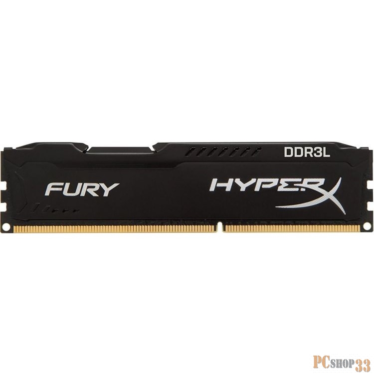 Память DDR3 4GB Kingston DDR3L 1866 DIMM HyperX FURY Black HX318LC11FB/4 Non-ECC, CL11, 1.35V, RTL