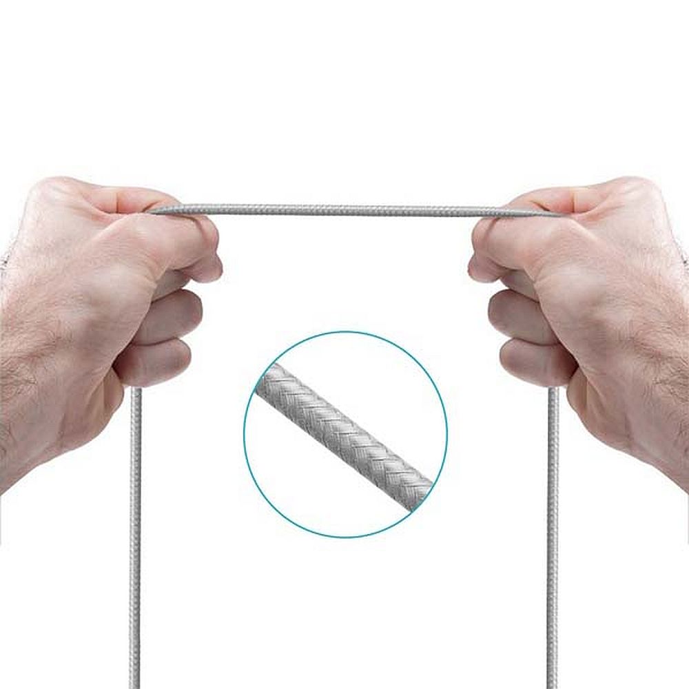 Кабель Lightning MFi для поключения к USB Apple iPhone X, iPhone 8 Plus, iPhone 7 Plus, iPhone 6 Plus, iPad. MD818ZM/A, MD819ZM/A. Серебристый.