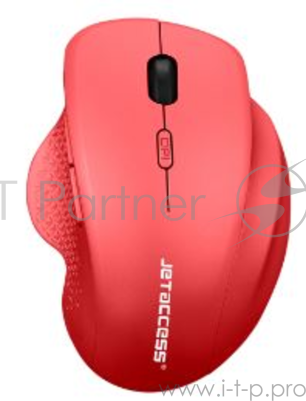 Беспроводная мышь Jet.A Comfort OM-U65G красная (800/1200/1600dpi, Pixart 3065, 6 кнопок, USB)