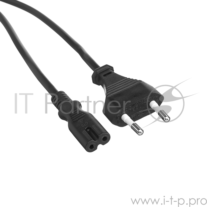 Кабель питания ноутбуков, аудио/видео ExeGate Power PCN-7,5P (CEE7/16->С7) VDE-250V-2*0.5-CU, 0.75м