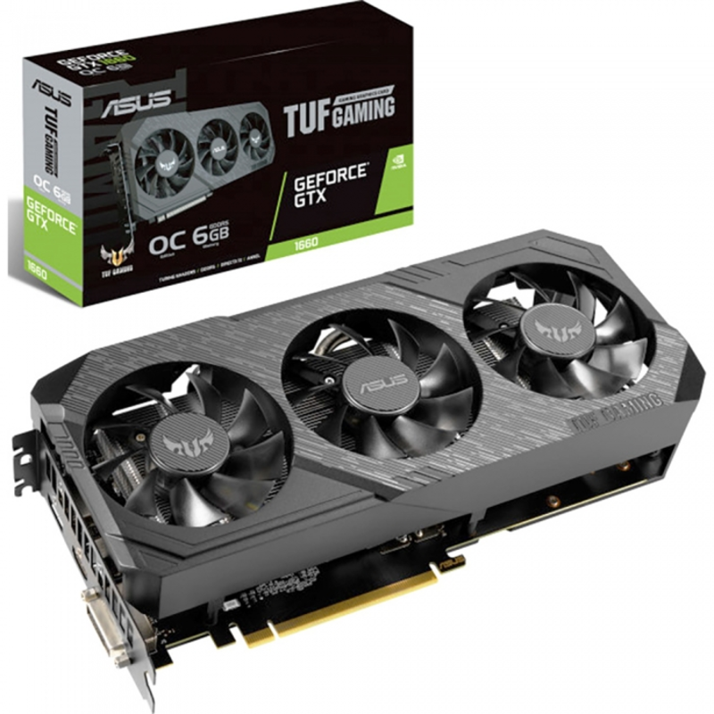 Видеокарта ASUS TUF3-GTX1660TI-O6G-GAMING /GTX1660TI,DVI,HDMI*2,DP,6G,D6