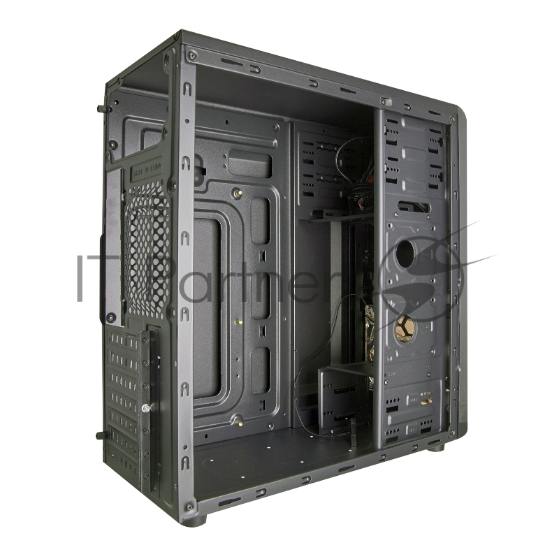 Exegate EX281255RUS Корпус Miditower ExeGate EVO-8207 Black-Red light, ATX, <без БП>, 1*USB+1*USB3.0, HD Audio