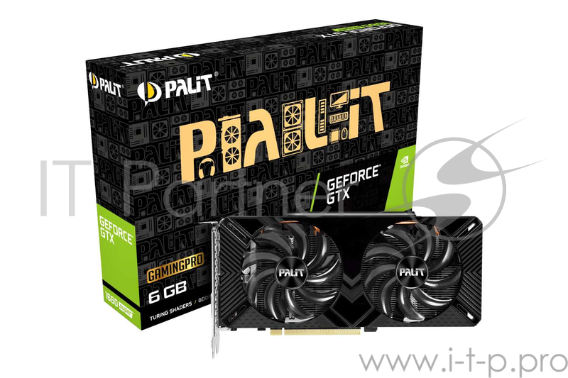 Видеокарта Palit PCI-E PA-GTX1660SUPER GP 6G nVidia GeForce GTX 1660SUPER 6144Mb 192bit GDDR6 1530/14000 DVIx1/HDMIx1/DPx1/HDCP Ret