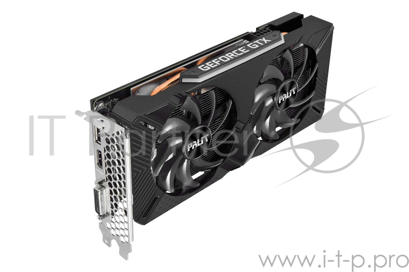 Видеокарта Palit PCI-E PA-GTX1660SUPER GP 6G nVidia GeForce GTX 1660SUPER 6144Mb 192bit GDDR6 1530/14000 DVIx1/HDMIx1/DPx1/HDCP Ret