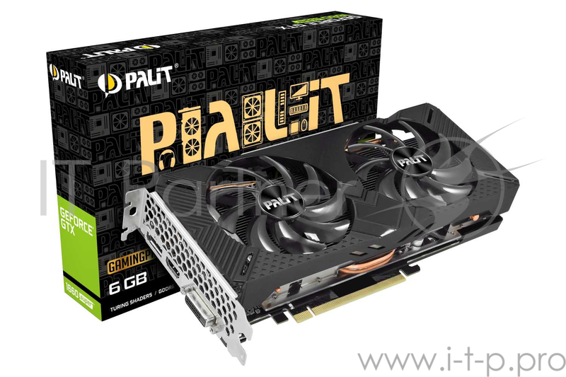 Видеокарта Palit PCI-E PA-GTX1660SUPER GP 6G nVidia GeForce GTX 1660SUPER 6144Mb 192bit GDDR6 1530/14000 DVIx1/HDMIx1/DPx1/HDCP Ret