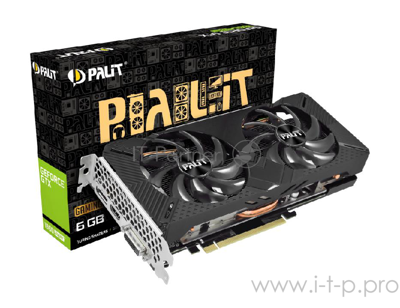 Видеокарта Palit PCI-E PA-GTX1660SUPER GP OC 6G nVidia GeForce GTX 1660SUPER 6144Mb 192bit GDDR6 1530/14000 DVIx1/HDMIx1/DPx1/HDCP Ret