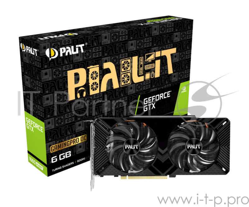 Видеокарта Palit PCI-E PA-GTX1660SUPER GP OC 6G nVidia GeForce GTX 1660SUPER 6144Mb 192bit GDDR6 1530/14000 DVIx1/HDMIx1/DPx1/HDCP Ret
