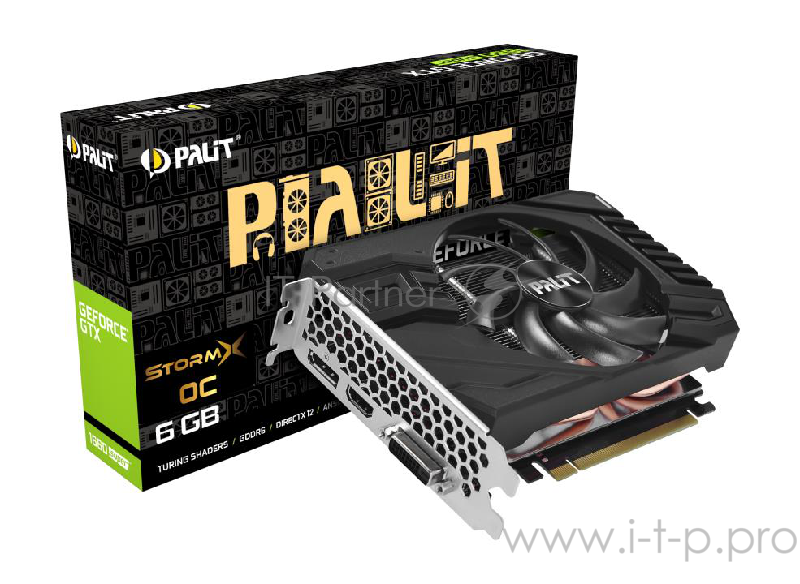 Видеокарта Palit PCI-E PA-GTX1660SUPER STORMX OC 6G nVidia GeForce GTX 1660SUPER 6144Mb 192bit GDDR6 1530/14000 DVIx1/HDMIx1/DPx1/HDCP Ret