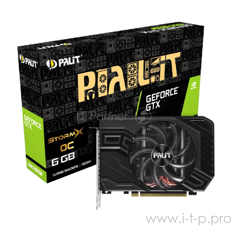 Видеокарта Palit PCI-E PA-GTX1660SUPER STORMX OC 6G nVidia GeForce GTX 1660SUPER 6144Mb 192bit GDDR6 1530/14000 DVIx1/HDMIx1/DPx1/HDCP Ret
