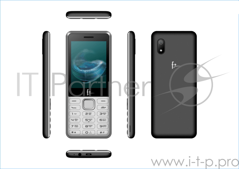 Телефон сотовый F+ S285 Dark Grey, 2.8 240х320, 32MB RAM, up to 16GB flash, 0,3Mpix, 2 Sim, BT v2.1, 1000mAh, 100g, 133 ммx56,8 ммx9,3 мм