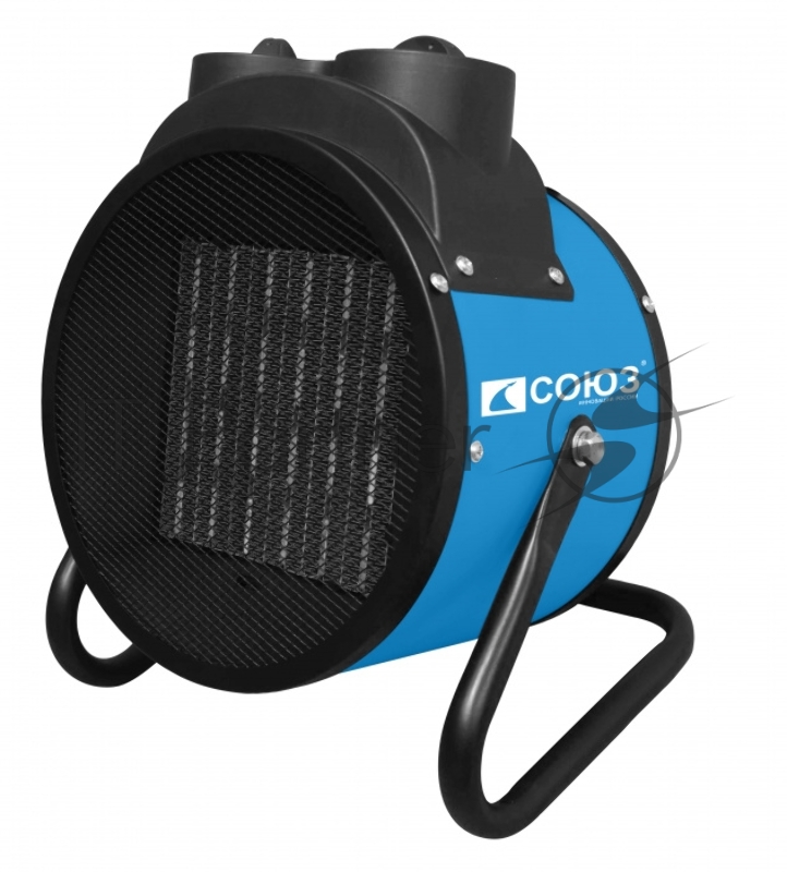 Тепловентилятор керамич. СОЮЗ, 3кВт, мощн.1.5/3 кВт, термостат, защит.от перегрева