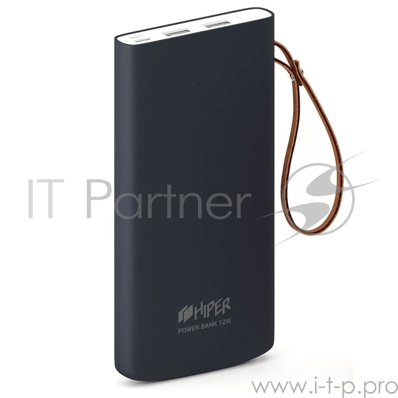 Аккумулятор HIPER Внешний аккумулятор HIPER TRAVEL 10K Li-Pol 10000 mAh Soft-touch 3A+3A 2xUSB 1xType-C синий