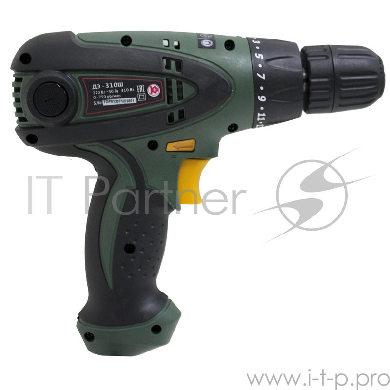Дрель КАЛИБР ДЭ- 310ш 310Вт 10мм БЗП