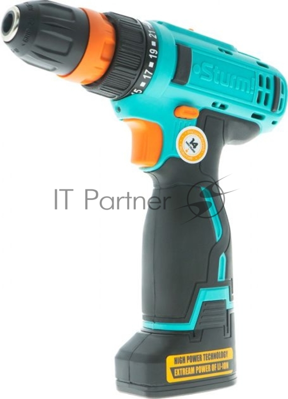 Дрель акк. Sturm! 18В, Li-Ion, 2 скор., 2 акк., 2,0 Ач, зар. 1ч, СМЕН ПАТРОН, кейс