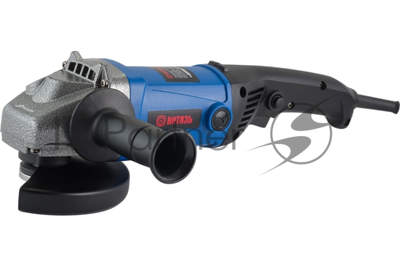 Машина шлифовальная угловая Витязь 1500 Вт, диаметр диска 150 мм, 8500 об/мин., прорезиненный кабель.
