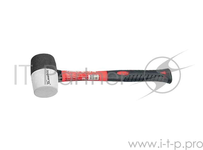 Киянка MATRIX 11171 резиновая 450г чернобелая резина фибергласовая рукоятка