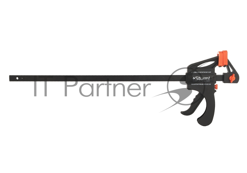 Струбцина БЫСТРОЗАЖИМНАЯ,зев 45см,НАДЕЖН.ФИКСАЦИЯ Sturm!