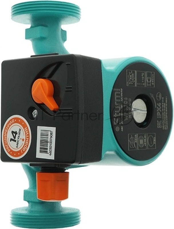 Насос циркуляционный STURM, 3 скорости, макс 96Вт, 55л/мин