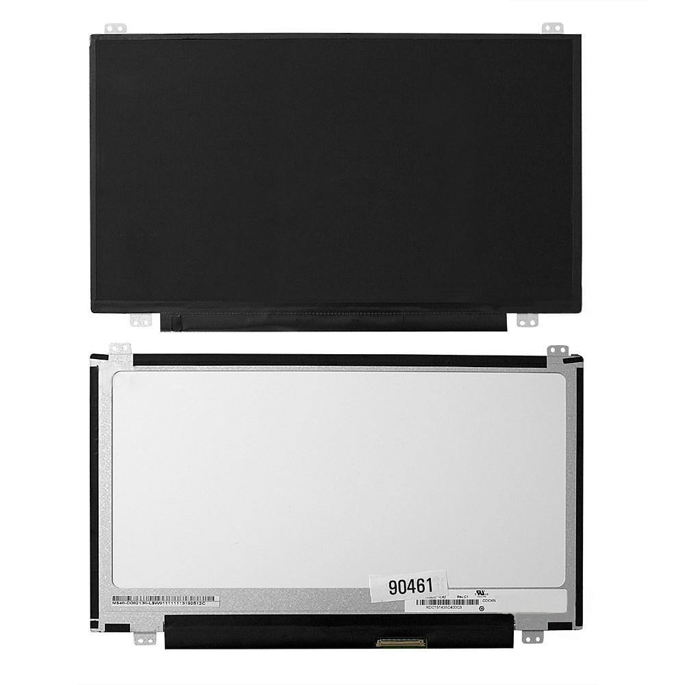 Матрица для ноутбука 11.6" 1366x768 WXGA, 40 pin Slim LED, крепления сверху/снизу (уши). Глянцевая. B116XW03 V.2, N116BGE-L41, N116BGE-L42.
