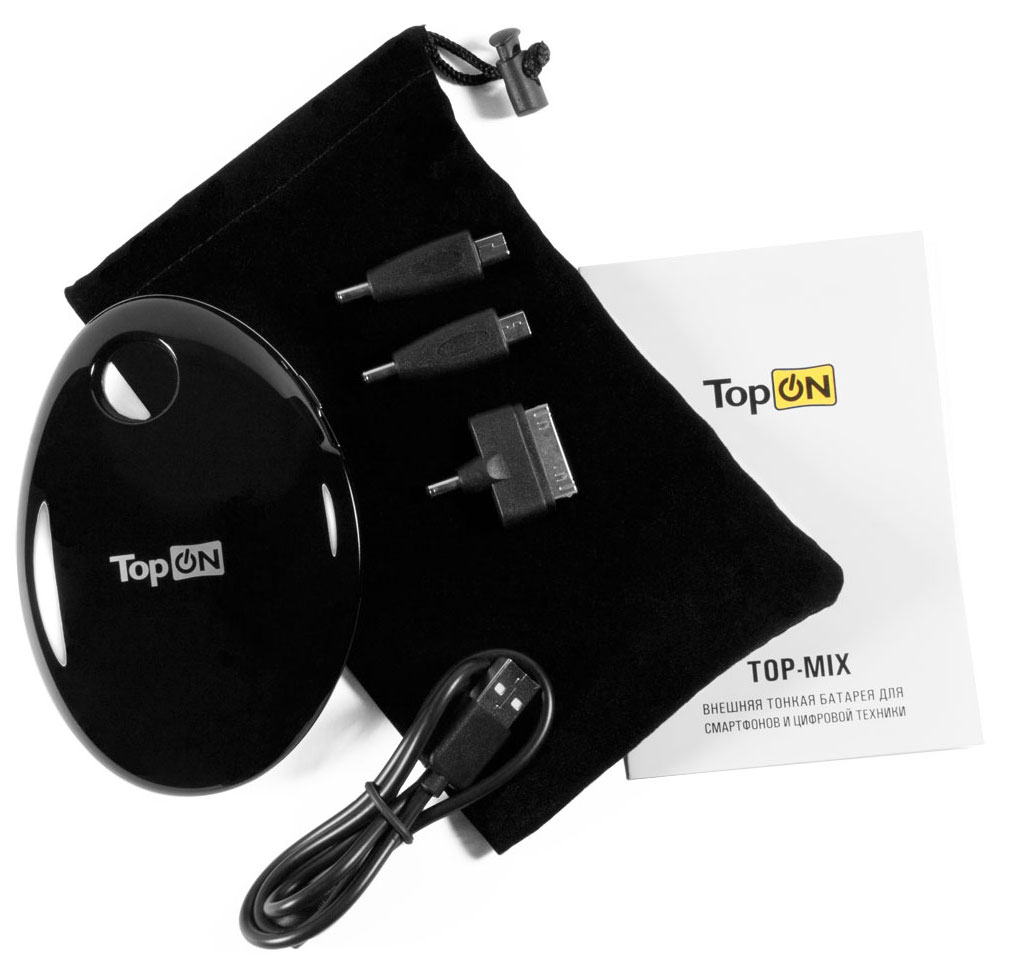 Универсальный внешний аккумулятор 4400mAh (16Wh) с USB-портом, для зарядки смартфонов, планшетов и цифровой техники. Черный.