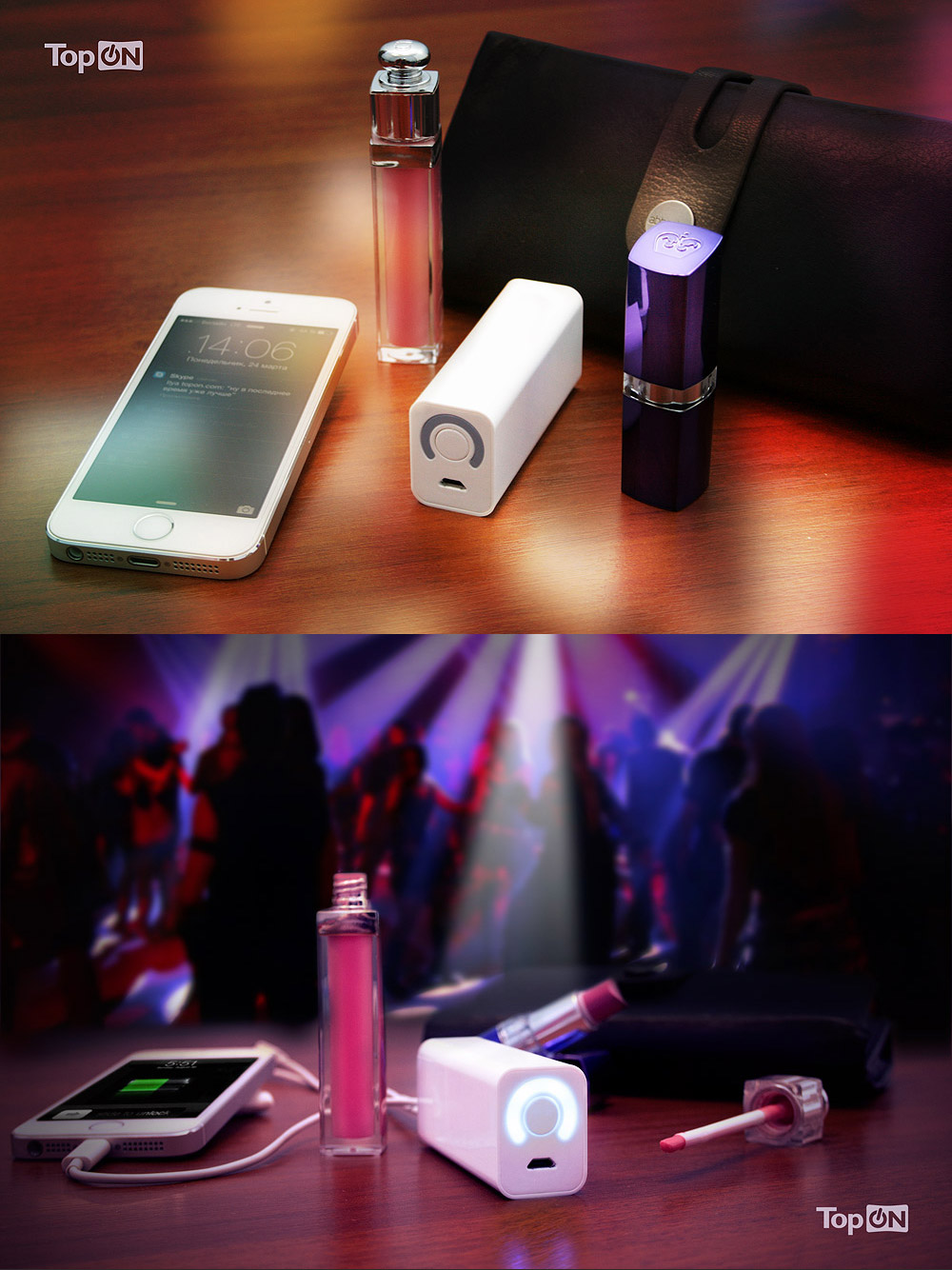 Ультракомпактный внешний аккумулятор 3000mAh (11Wh) с USB-портом, для зарядки смартфонов, планшетов и цифровой техники. Белый.