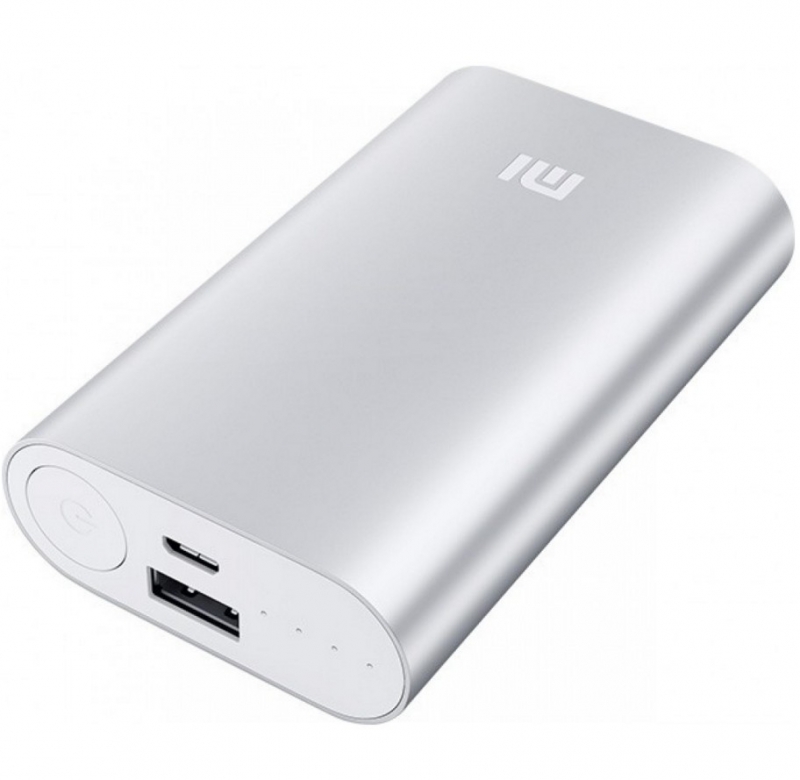 Мобильный аккумулятор Xiaomi Mi Power Bank Li-Ion 10000mAh 2.1A серебристый 1xUSB