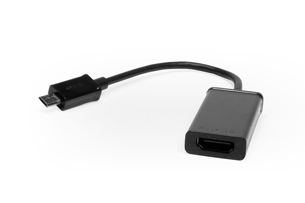 Кабель-переходник MicroUSB - HDMI (MHL) для передачи цифрового аудио и видео сигнала со смартфона или планшета на TV и монитор. 11-pin. Черный.