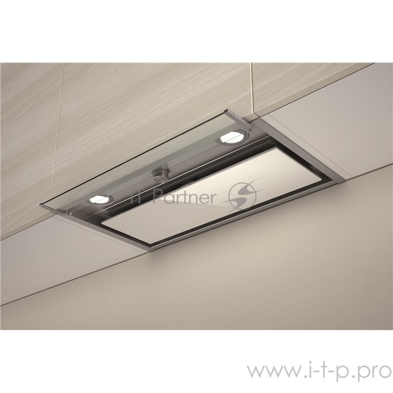 Вытяжка ELICA BOX IN PLUS IXGL/A/60 / 60 см, 1000 куб.м., механическое поворотное управление, нержавеющая сталь+белое стекло