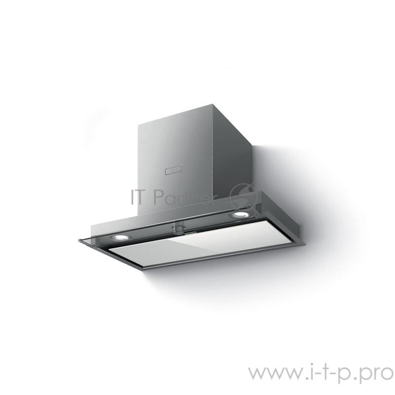 Вытяжка ELICA BOX IN PLUS IXGL/A/60 / 60 см, 1000 куб.м., механическое поворотное управление, нержавеющая сталь+белое стекло