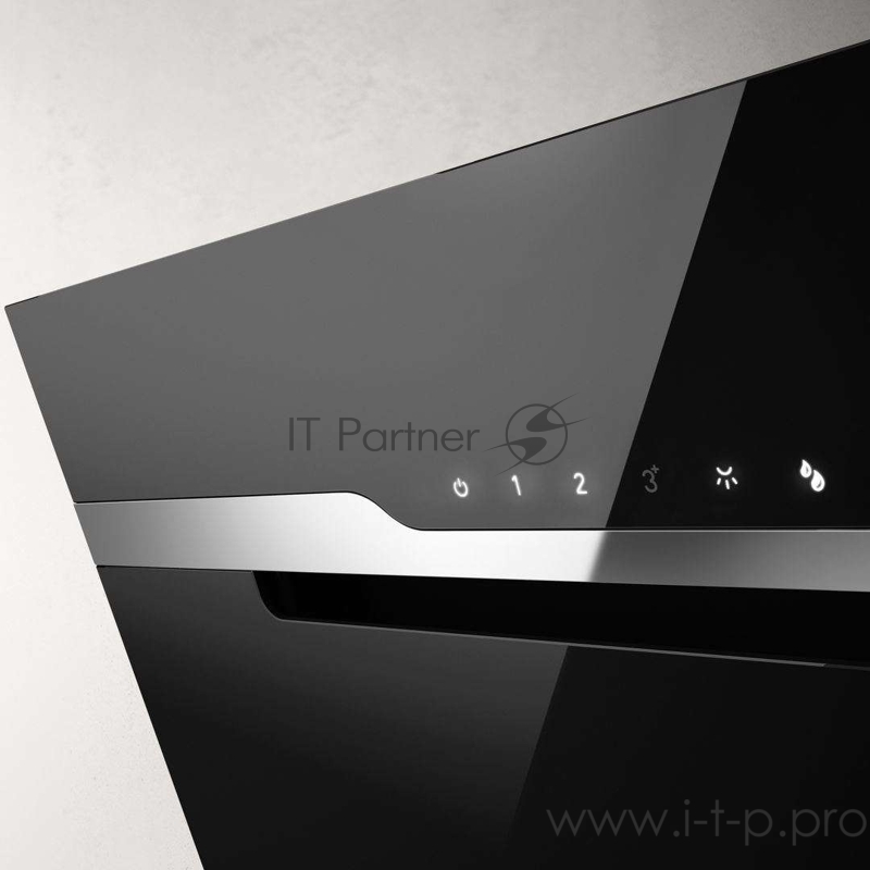 Вытяжка наклонная ELICA MAJESTIC BL/A/90 / 60 см, 1200 куб.м., сенсорное управление, черное стекло