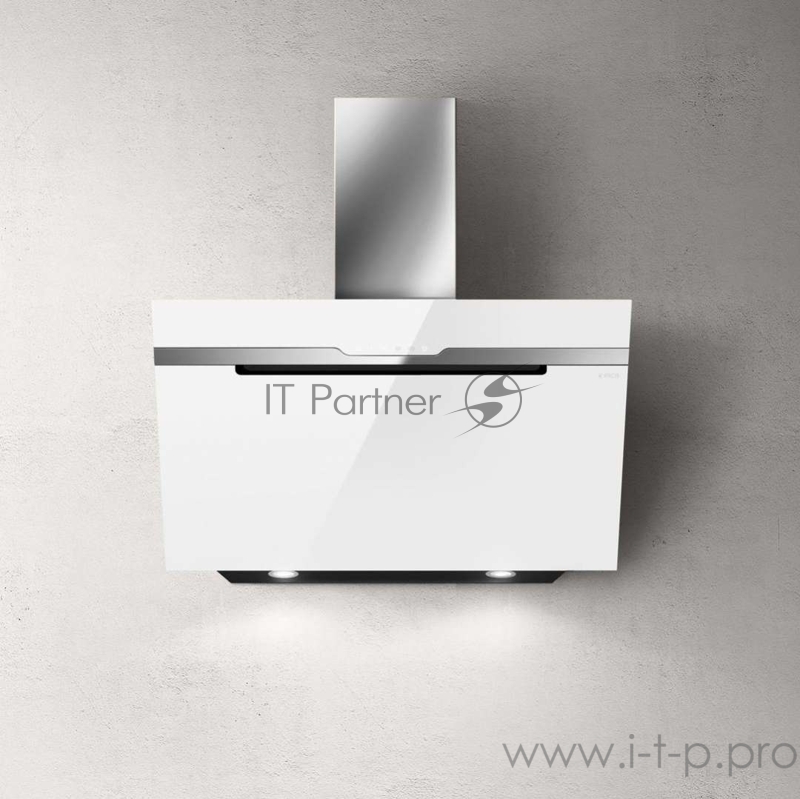 Вытяжка наклонная ELICA MAJESTIC WH/A/90 / 1200 куб.м., сенсорное управление, белое стекло