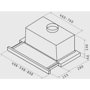 Встраиваемая вытяжка ELICA ELITE 14 LUX GRIX/A/50 , серебряный-нерж.сталь