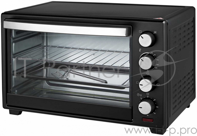 Мини-печь GFGril GFO-30B Convection Plus 30л. 1600Вт черный/серебристый