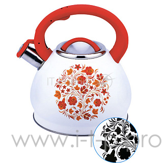 Чайник для плиты Забава Хохлома PK-3003 из нерж.стали меняющий цвет при закипании