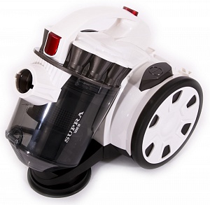 Пылесосы SUPRA VCS-1835Пылесос циклонического типа Мощность 1800 Вт Мощность всасывания 360 Вт Система очистки «Мультициклон» Контейнер для сбора пыли емкостью 2л Металлическая телескопическая трубка Регулировка мощности Длина сетевого шнура 4,2 м