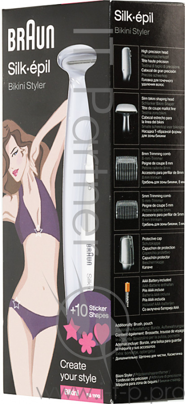 Эпилятор Braun FG1100 SilkFinish скор.:1 насад.:4 от аккум. голубой